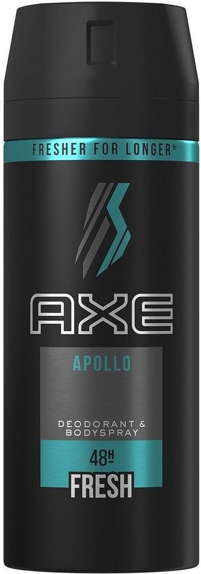1 x Axe - Deodorant Bodyspray - 48hrs Non Stop Fresh - Apollo - 150 ml - Axe Apollo Deodorant Bodyspray - 48h Fresh - Non Stop Fresh - Deodorant Spray - Lichaamsgeur Bescherming