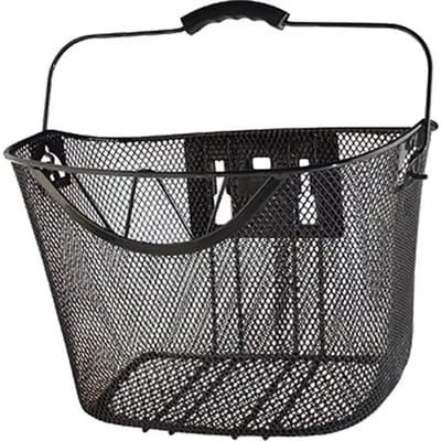 Voormand voor fiets met clip, stalen gaas, bevestiging op stuur Sélection CGN Cycle XXL 22/25.4/31.8