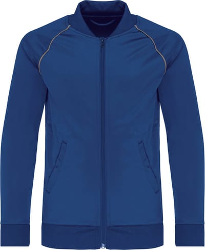 PROACT® Kindertrainingsjas met rits en biesje PA385 - Dark Royal Blue - 10/12 years (10/12 ans)
