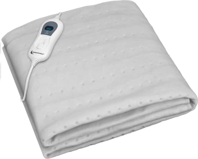 Elektrische Onderdeken - Massage deken - Electrische onderdeken - Elektrische onderdeken 1 persoons - 150 x 80 cm - Met Hoekelastieken - Wit
