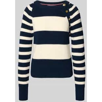Tommy Hilfiger Gold Button Utility Ls Big Brt Dark Night/calico Taglia: S | Maglioni a maglia Outlet | Donna | Nero