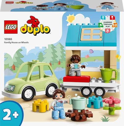 LEGO DUPLO Stad Familiehuis op wielen, Speelgoed voor Peuters vanaf 2 Jaar 10986