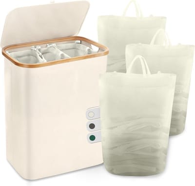 DailySupplies® Wasmand 3 Vakken - Wassorteerder - 160 L