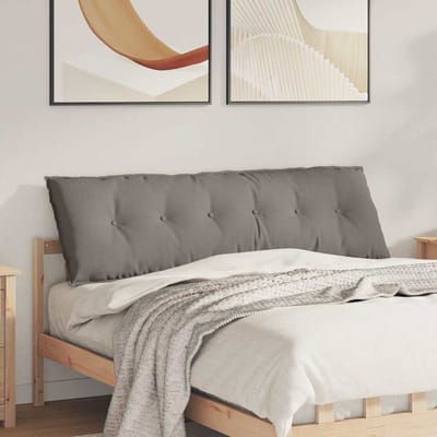 vidaXL - Rugkussen - Taupe - 200 - x - 19 - x - 50 - cm - Stof