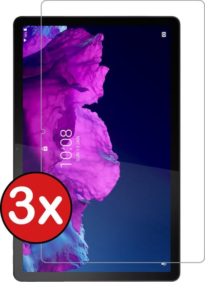 Screenprotector - 3 Stuks - Geschikt voor Lenovo Tab P11 - Extra Sterk - Beschermglas - Gehard Glas - Tempered Glass - Screen Protector