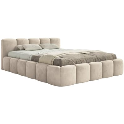 Bedframe Chloe laag 200 x 200 cm velvet | NADUVI Collection