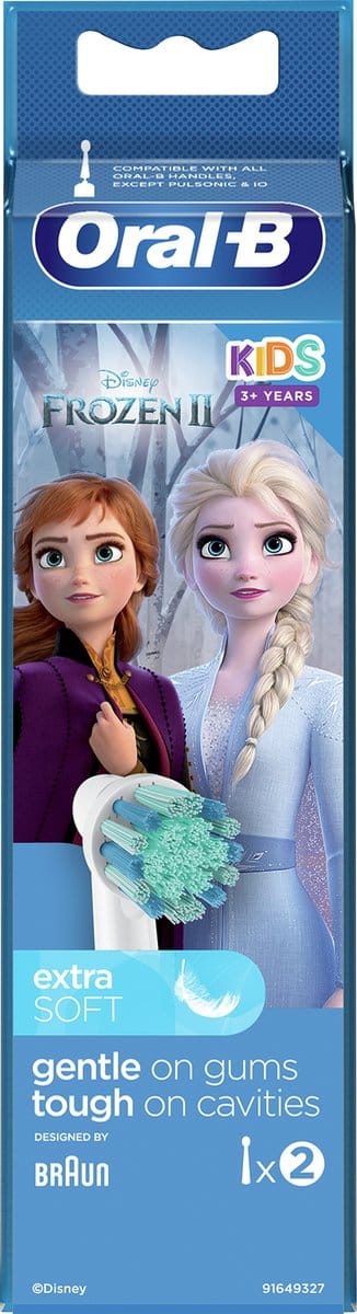Oral-B Kids Disney Frozen 2 Opzetborstels 2 Stuks - Extra Zacht voor Kinderen 3+ Jaar