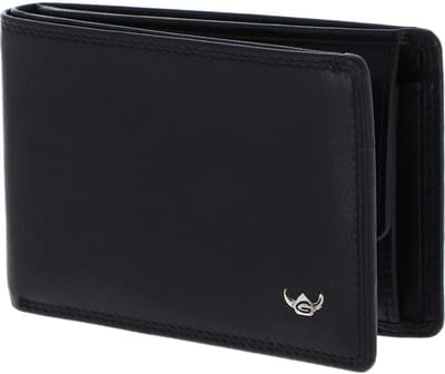 Golden Head Leren portemonnee Polo RFID Protect Minischeintasche 1193 Schwarz zwart