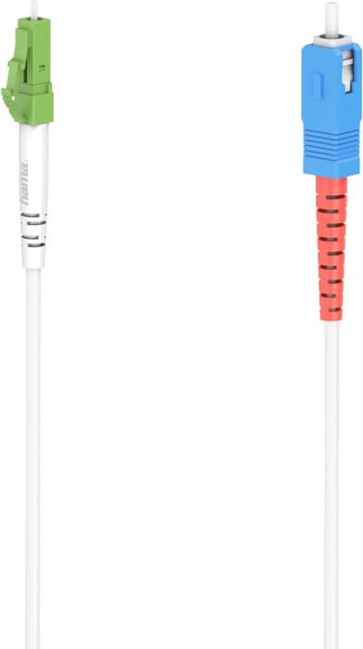 Hama 00200766 InfiniBand en Glasvezelkabel 5 m LC SC Wit