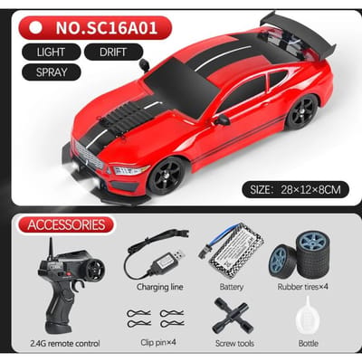 Nieuwe 2.4G Drift Rc Auto's 4WD RC Drift Auto Speelgoed Afstandsbediening GTR Model AE86 Voertuig Auto RC Racewagen Speelgoed voor Jongens Kinderen Gift rood