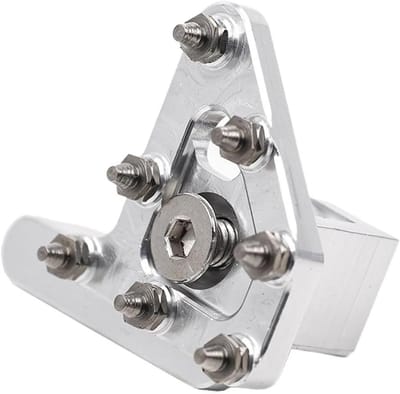 Motorfiets Voetsteun - Rempedaal Tip - Motor Rijden - CNC Aluminium - Universele Pasvorm - Zilver