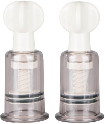 EasyToys - Tepelzuigers Klein - Tepelzuigers Set - Voor Mannen en Vrouwen - BDSM - Sex Toys voor Vrouwen - Seksspeeltjes - Clitoris Stimulator - 2 stuks - Transparant