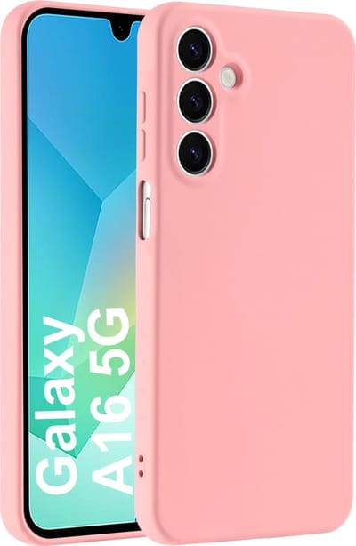 Hoesje geschikt voor Samsung Galaxy A16 (5G/4G) hoesje zacht siliconen- Arara backcover - Roze