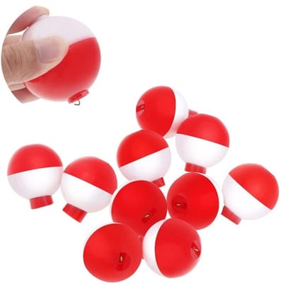 Allecto - Visserij drijvers - Snap-On bobbers set - Rood en Wit