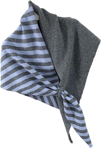 Sjaal - Nekwarmer - Sjaal dames - Dames Kasjmier Sjaals - Gebreide Sjaals Vesten - Wollen Kasjmier Tops Truien - Omslagdoeken Sjaals Dagelijks Gebruik - Kerstcadeau - Kerstversiering - Kerst - Grijs/Blauw