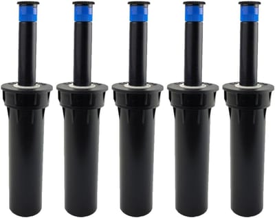SnelShoppen - Irrigatieverdeler 5 stuks met RP-N15-mondstuk, ½ inch aansluiting, verstelbaar tot 4,7 m, compatibel met elke merk sproeier, ideaal voor