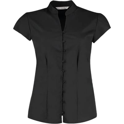 Vrouwelijke blouse met mandarinenkraag Kustom Kit