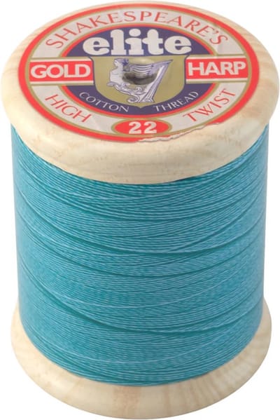 Bewaarblikje Cotton Reel Tin - Klosje Garen - Blik - Ø 7,5 x 9 cm - Petrol Blauw