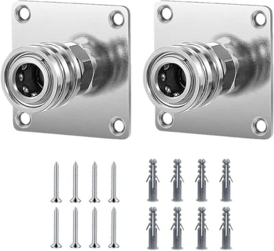 Hogedrukreiniger Houder - Schuimspuit Ophanging - Onderdelen Opbergen - Met 1/4 Inch Connector - 2 Stuks - Metaal