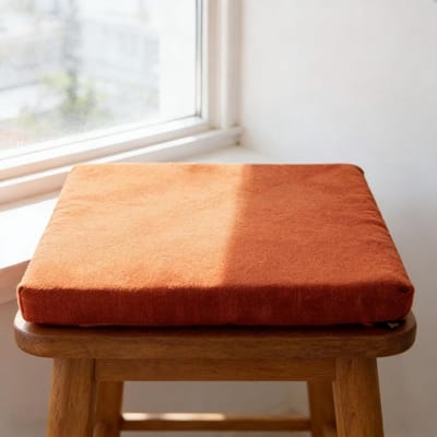 Bankkussen - Zitkussen Tuinbank - Buiten Ontspannen - Antislip Onderkant - 30x130 cm - Oranje