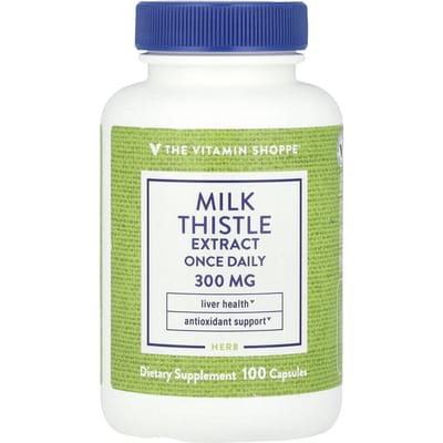 The Vitamin Shoppe, extrait de chardon-Marie, une fois par jour, 300 mg, 100 capsules