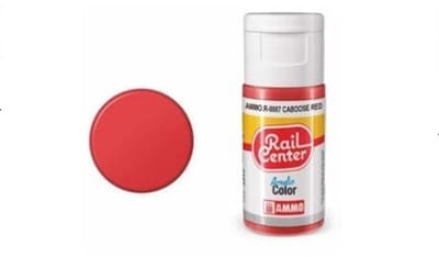 AMMO by Mig Jimenez Hobbyverf Acrylverf - MIG R0007 Rail Center - Caboose Red - Acryl - 15ml Verf flesje - 15 ml