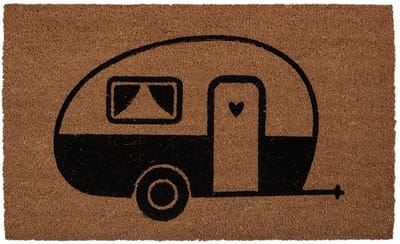 Clayre & Eef Deurmat 75x45x1 cm Bruin Kokos