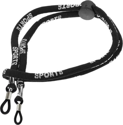 Fako Bijoux® - Brillenkoord - Nylon - Sports - Verstelbaar - Zwart