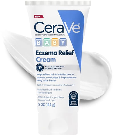 CeraVe Baby Eczema Relief Cream - Havermoutcrème met Vitamine E & Ceramiden - 142g