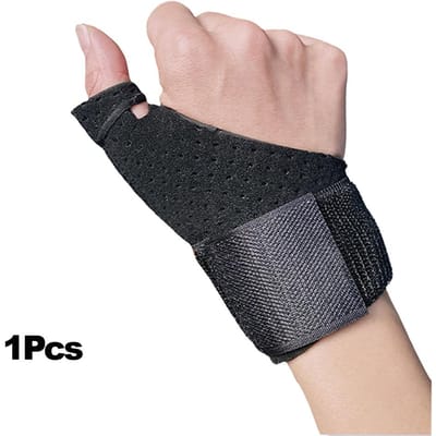 1 Pièce Attelle de Pouce à Déclencheur Support Spica Pour Soulagement de la Douleur Entorses Arthrite Tendinite Main Droite Gauche beige