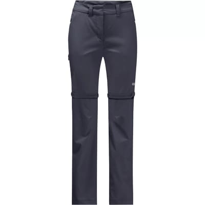 Jack Wolfskin Overland Zip Away Pants W 1506133-1388, Vrouwen, Marineblauw, Broek, maat: 38