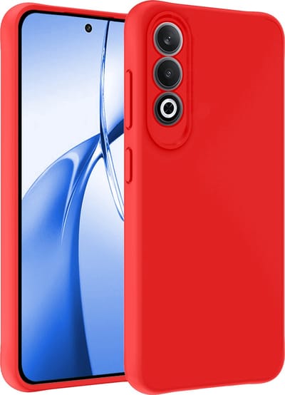 Hoesje - Geschikt voor OnePlus Nord CE4 - Sterk & Shockproof - Siliconen Case - Hoes Cover - Telefoonhoes - Rood