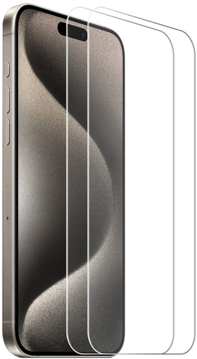 ENKAY Screen Protector - Geschikt voor iPhone Air Screen Protector - ENKAY 9H Tempered Glass Duo-Pack - Transparant