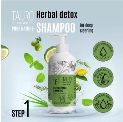 Tauro Pro Line Pure nature - herbal detox shampoo - reinigende shampoo- voor hond en kat - natuurlijk product