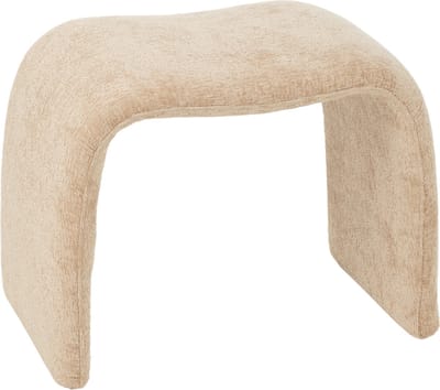 J-Line kruk N shape - textiel - beige
