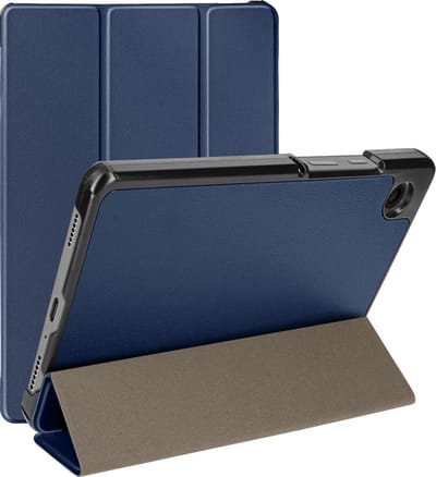 Avizar Hoesje Geschikt voor Samsung Tab A9 en Tab A11 Trifold met Standfunctie, Nachtblauw