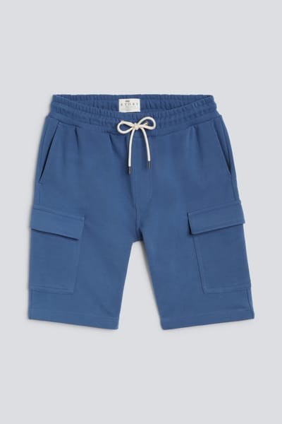 Cargo shorts Serie Felpa Cotone Blue Denim