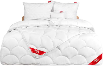 Dailygoods- Beddengoedset Premium - Dekbed 135x200 cm - Kussen 80x80 cm - Microvezel - Hypoallergeen - Antimijt - Schokbestendig systeem - Dekbedovertrekset