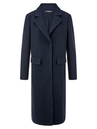 Jas in wolmix Van Fadenmeister Berlin blauw