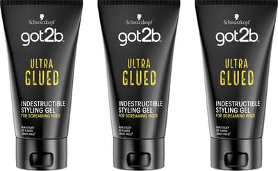 Schwarzkopf Got2b Ultra Glued Gel - 3 x 150 ml