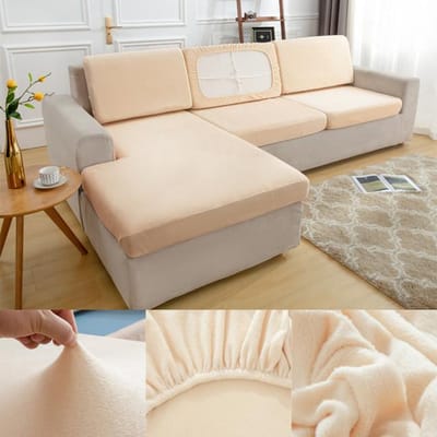 Wasbare afneembare pluche bankzitkussenhoes elastische beschermhoezen huisdieren kinderbankkussenhoes voor meubelbeschermer 45X45cm pillowcase