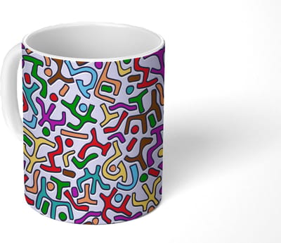 Mok - Koffiemok - Abstract - Patronen - Afrika - Mokken - 350 ML - Beker - Koffiemokken - Theemok