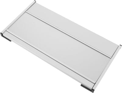 Afdelingskaart Kantoor - Deurplaat Naamplaatje - Ruimte Markeren - Verwisselbare Inhoud - 29.5x15.5x1.5CM - Zilver
