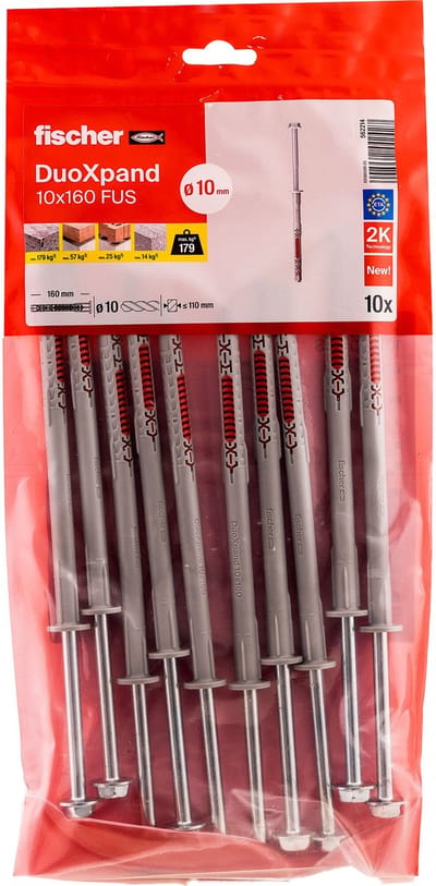 Fischer - Constructieplug - DuoXpand - 10 x 160 FUS (10 stuks)