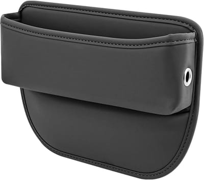 Famanu - Opbergdoos voor autostoelen, autostoelhouder, opbergbox, middenconsole, auto-accessoires, voorstoelen, zijvak, autostoel, opbergtas voor kleine spullen, mobiele telefoons (zwart)