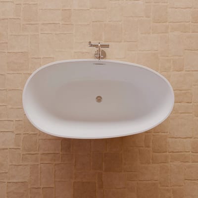 SPALINA - Vrijstaand bad - Kelly 150 blanche, 150 x80 x58 cm, Wit