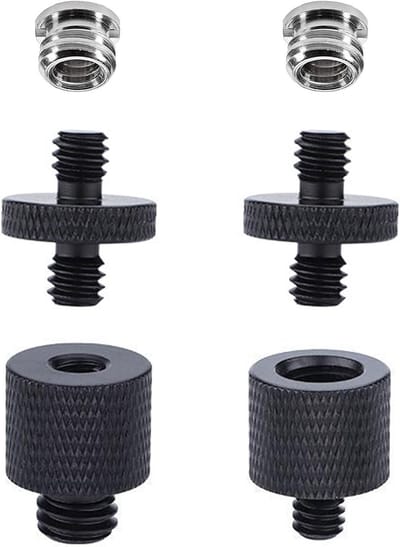 Tripod Thread Adapter 1/4 naar 3/8 Inch - Universele Adapter voor Camera, Lampen en Microfoons