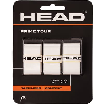 Head Prime Tour Overgrip 3 Stuks Kleur : Wit