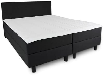 Boxspring Serenity -120x190 Compleet - Zwart Glad - AVV Matrassen