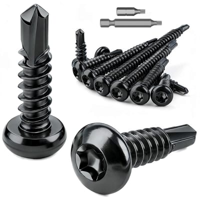 Torx boorschroeven M4.2 x 19 mm - Ronde kop - Roestvrij staal 410 - Ideaal voor metaalbeplating - ShopVlot